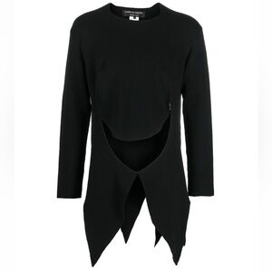 Mens Comme De Garçons HOMME PLUS Wool asymmetric jumper sweater